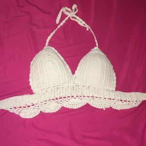 Crochet bralette crop top